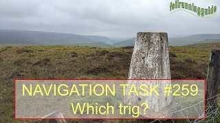 Map Reading Task 259 Which trig point is this and what features can you identify on the map [upl. by Aetnahs]