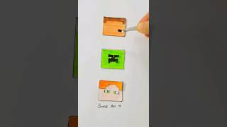 Minecraft animation movie Steve paper puzzle minecraft steve shorts viralvideos youtubeshorts [upl. by Evered50]