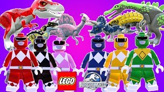 LEGO POWER RANGERS E SEUS DINOSSAUROS MOD no LEGO Jurassic World Criando Dinossauros 85 Raposa [upl. by Squire294]