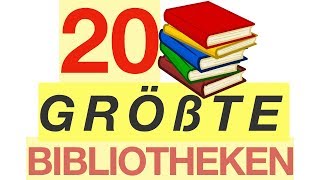 20 GRÖßTE Bibliotheken der Welt 🌍🧠📚 [upl. by Ennoitna602]