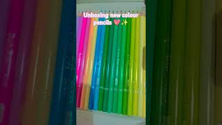 Unboxing new colour pencil 72 shades the best dream 💖✨☺️♥️ [upl. by Fatsug974]