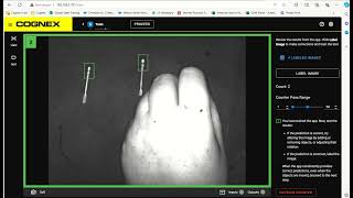 Demo Cognex SnApp Sensor Contador Count tool [upl. by Mihsah]