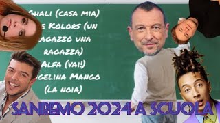 SANREMO 2024 A SCUOLA  PARODIA SANREMO 2024  L0LL0 ITA [upl. by Acimehs937]