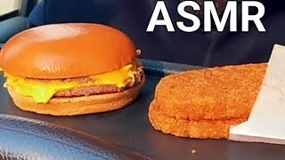 ASMR EATING l McDonalds DOUBLE CHEESEBURGER amp HASH BROWNS l MUKBANG I MICBANG ASMR [upl. by Atsillac192]