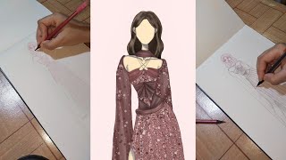 Draw A Fashion Illustration With Me  Part 8 FULL [upl. by Adelice252]