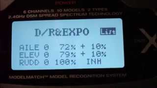 Dx6i Complete setup for Trex 550e Pro DFC [upl. by Rachaba]