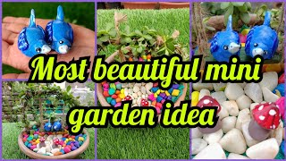 Most beautiful mini garden ideas 2024  miniature garden ideas and DIY [upl. by Kinney451]