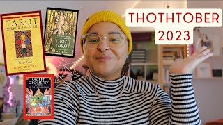 welcome to thothtober how im studying thoth tarot this month books decks and more [upl. by Rosanna]