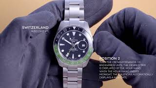 Certina DS Action GMT Powermatic 80  how to use GMT • Watchardcom [upl. by Alguire]