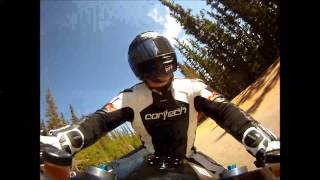 SBK Factorys James Compton ZRX Pikes Peak OnBoard [upl. by Akitan]