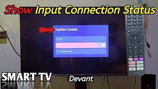 How to Show Input Connection Status on Devant TV [upl. by Forkey978]