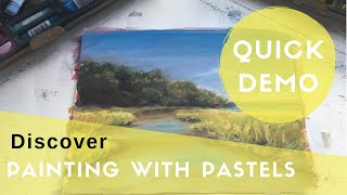 A Landscape Pastel Demo by Christa Forrest  Creative Souls Art [upl. by Lash440]