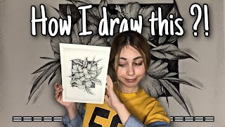 3D flower drawing [upl. by Ayhtnic69]