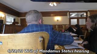 62823 Writ of Mandamus Status hearing [upl. by Vanessa820]