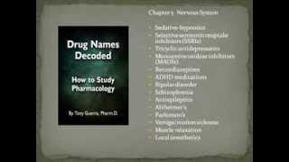 Drug Names Decoded How to Study Pharmacology Chapter 5 Neuro [upl. by Tillford]