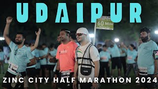 Udaipur Zinc City Half Marathon  Udaipur Marathon vlog  Rao Sandeep Yadav  19th Half marathon [upl. by Anayeek]