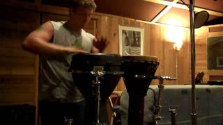 Remo Djembe amp Klong Yaw Bonus track from tonights studio session [upl. by Nairde]