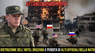 LHotel Druzhba distrutto Ufficiali britannici polacchi e statunitensi uccisi Dettagli scioccanti [upl. by Perceval]