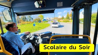 Conduite Irisbus Récréo II Boîte Auto Sur Scolaire Plabennec Ligne 2214 [upl. by Cirre]