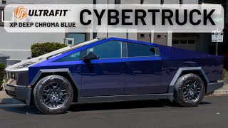 CYBERTRUCK  ULTRAFIT XP DEEP CHROMA BLUE  Color Shift PPF [upl. by Rector79]