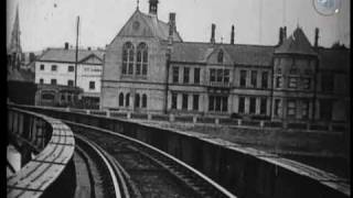 Early train film  View from an Engine Front  Barnstaple 1898 [upl. by Carmelita]