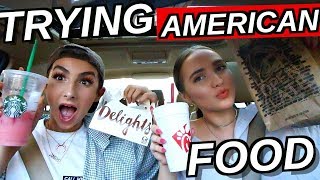 DRIVE WITH US British Boy Trying American Fast Food ft lookingforlewys  Kenzie Elizabeth [upl. by Dylane675]