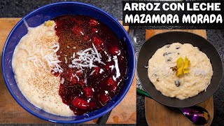 Un Clásico Arroz con Leche y Mazamorra Morada  Abelca [upl. by Enrika]