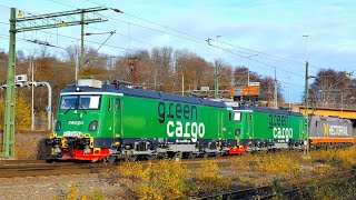 Transport av nya Green Cargo Mb Transmontanalok i Göteborg  Nov 2023  4k60 [upl. by Aroled]