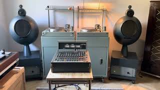 Elipson Religeuse ORTF speakers and Bourdereau stereo turntable playing Pat Boone [upl. by Ardnnaed]