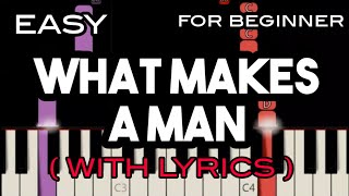 WHAT MAKES A MAN  LYRICS   WESTLIFE  SLOW amp EASY PIANO [upl. by Rramel234]