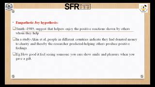 Altruism Vs Prosocial Behavior by MsJAnugrahaa Assistant Professor of Psychology [upl. by Concordia]