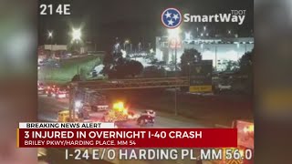 3 hurt in crash on I24 [upl. by Amik]