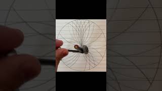 Spirograph with a compass and pencil❗️🎴how much would you rate this out of 10 satisfying [upl. by Hgielram715]