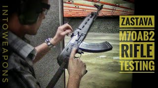 Zastava m70ab2 AK Rifle Testing at the Range [upl. by Winstonn74]