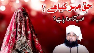 HaqeMehar kya hai  Kitna hona chahye  Raza SaQib Mustafai  New Bayan 2019 [upl. by Anitserp]