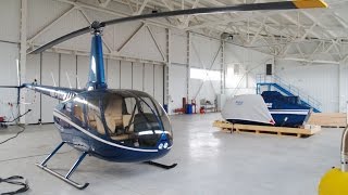 Helicopter Robinson R66 Assembling in Kyiv Ukraine [upl. by Hazel]