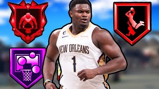 THIS 66 ZION WILLIAMSON BUILD IS CARRYING REC RANDOMS in NBA2K25  BEST UNDERSIZED BIG MAN BUILD [upl. by Adriano]