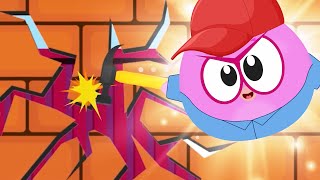 Casse le Mur Surprise 👷  Les Véhicules en Anglais 🚁  Dessin Animé Pour Bébé [upl. by Lithea107]