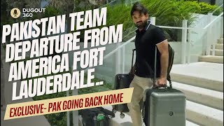 Exclusive Visuals Pakistan Cricket Team Departure from America Fort Lauderdale to Pakistan [upl. by Avert]