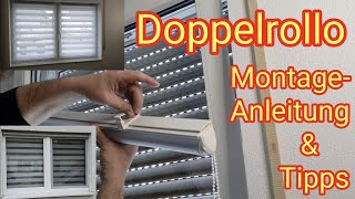 Doppelrollo DIYAnleitung zur Montage amp Tipps  do it yourself Klemmfix montage ohne bohren [upl. by Brass365]