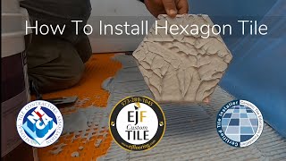 How To Install A Hexagon Tile Floor  Columbia MO [upl. by Jaret]