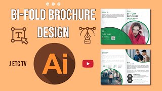 BiFold Brochure design Adobe illustrator [upl. by Pollak]