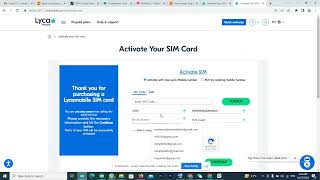 How to register activate usa lycamobile sim card [upl. by Codi]