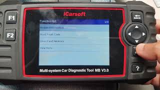 2004 Mercedes Benz E500  Battery Visit Workshop Red sign on dash  iCarsoft MB V30 BCM test fail [upl. by Brantley]