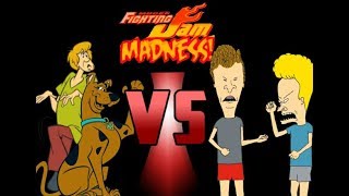 Mugen Fighting Jam Madness Beavis and ButtHead vs Shaggy and Scooby Doo [upl. by Merras56]