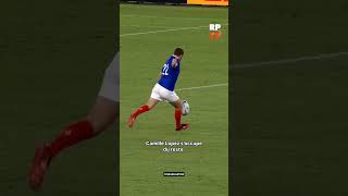 Le sangfroid de Camille Lopez🥶 rugby sports soccer kick dropkick soccer worldcup worldrugby [upl. by Lola674]