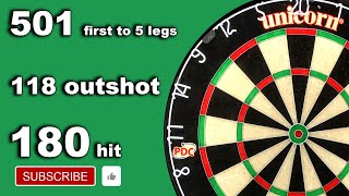 501 Darts Match outshotdarts vs GiK first to 5 Legs Scolia Home Darts Scoring System scoliadarts [upl. by Aleuqahs]