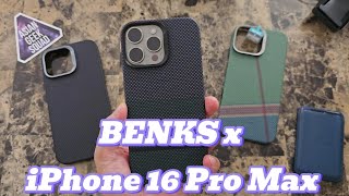 Benks Slim Aramid MagSafe Armor Pro and Armor Air Case Review for the iPhone 16 Pro Max [upl. by Eyks110]