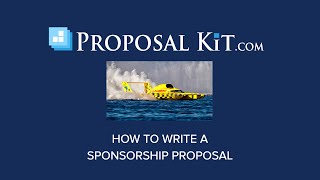 How to Write a Sponsorship Proposal [upl. by Kameko]