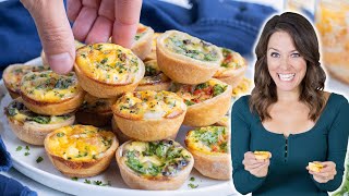 Homemade Mini Quiche  3 Delicious Flavors [upl. by Fianna]